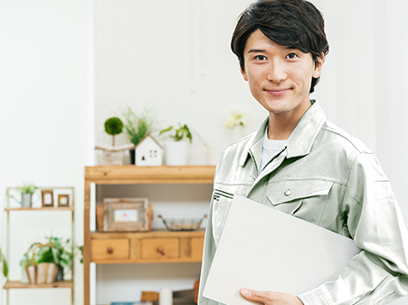 現地にて状況の確認＆工事内容のご説明